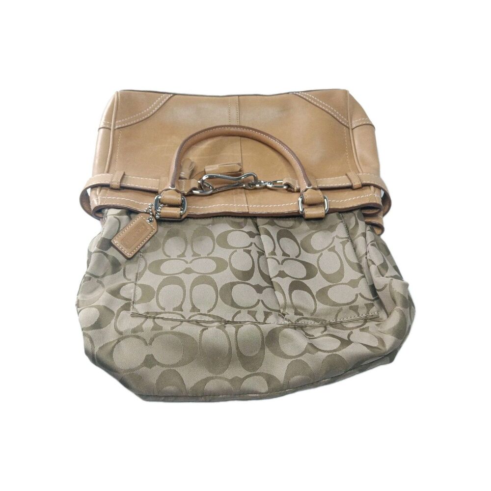 Coach Hampton F08A70 Shoulder Bag Brown Leather Tassel Belted Vintage Y2K - Picture 10 of 10